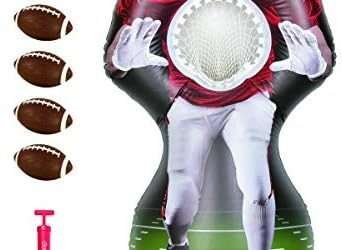 GoSports Inflataman Football Challenge – Inflatable Receiver Touchdown Toss Game