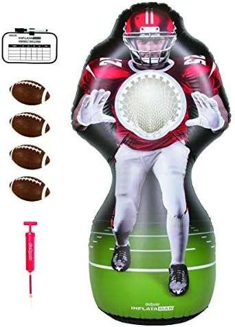 GoSports Inflataman Football Challenge – Inflatable Receiver Touchdown Toss Game