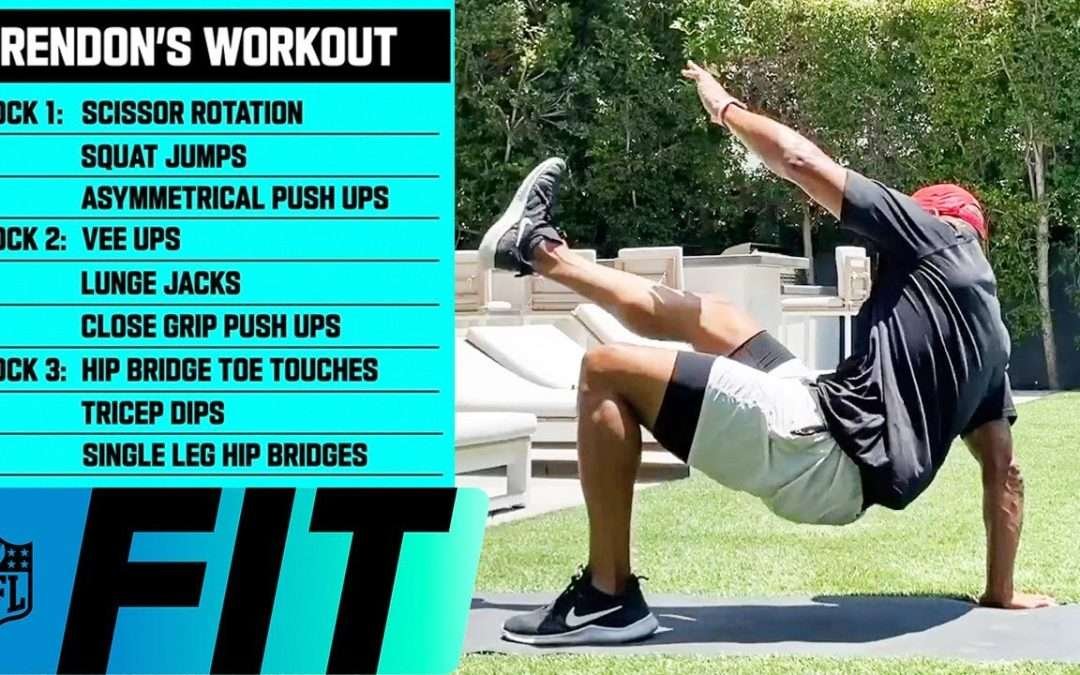Train with an NFL Linebacker! 15-Minute At-Home Workout NO EQUIPMENT NEEDED