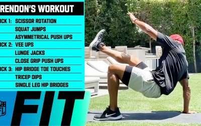 Train with an NFL Linebacker! 15-Minute At-Home Workout NO EQUIPMENT NEEDED