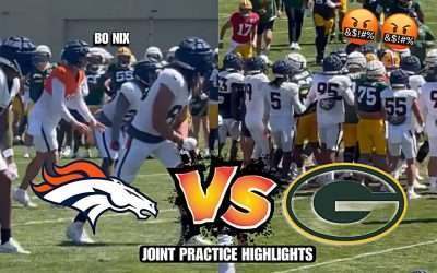 Broncos vs Packers *BRAWL* Joint Practice DAY 1 HIGHLIGHTS: Bo Nix LIGHTS UP Broncos Defense