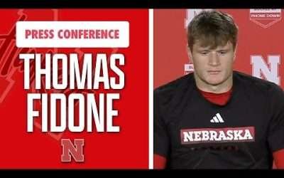 Nebraska Football TE Thomas Fidone meets with the media on Tuesday I Huskers I GBR