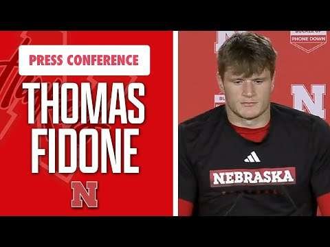 Nebraska Football TE Thomas Fidone meets with the media on Tuesday I Huskers I GBR