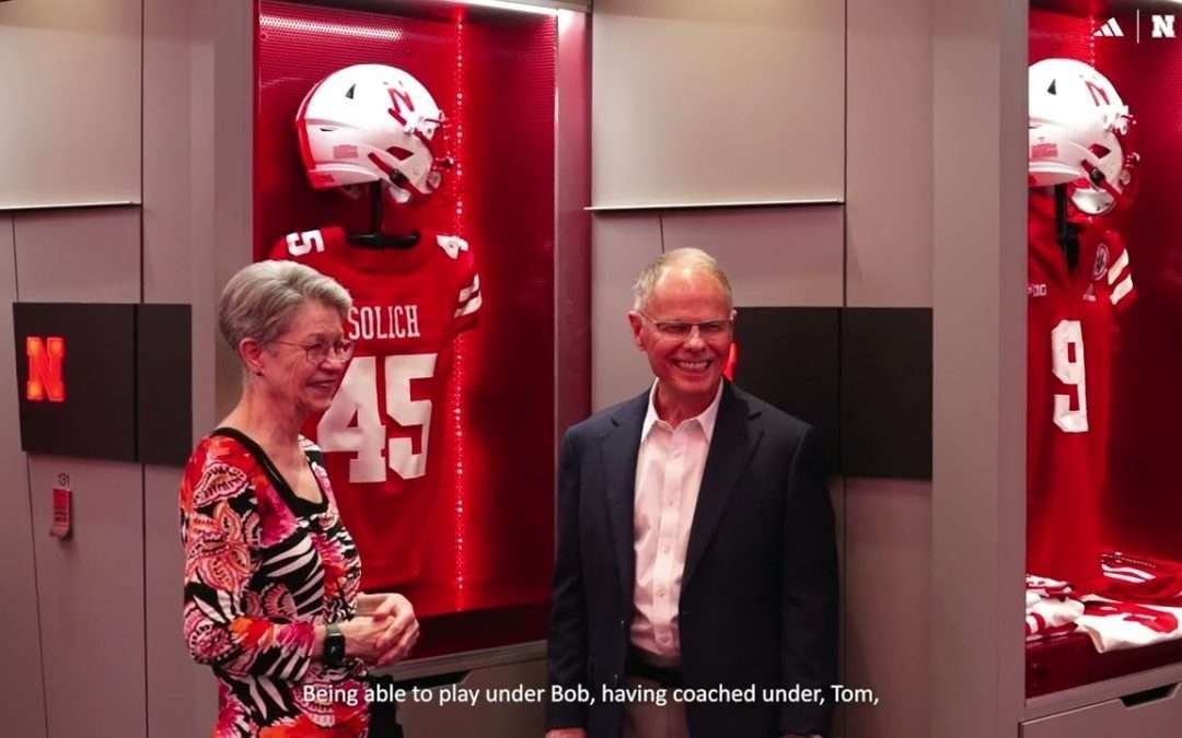 Special moment as Coach Solich steps foot inside the Frank Solich Locker Room for the first time