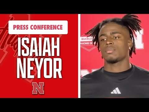 Nebraska Football WR Isaiah Neyor UTEP post game comments I Nebraska Huskers I GBR