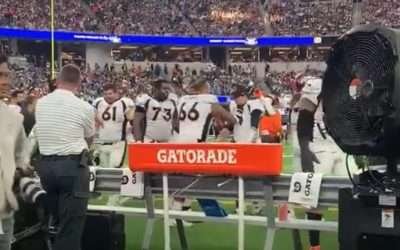 Broncos FULL sideline altercation after Russell Wilson takes 2 straight sacks