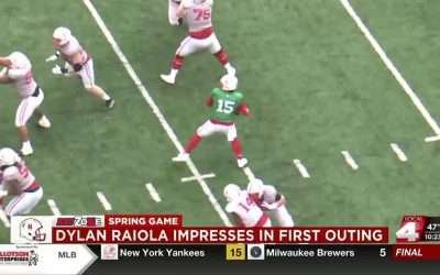Dylan Raiola impresses at Husker football spring game