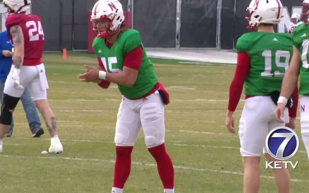 First look at new quarterback Dylan Raiola, Nebraska football spring practice