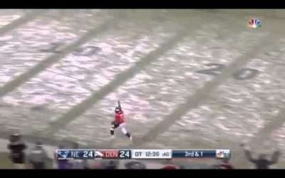 CJ Anderson 48 Yard overtime touchdown to win game Denver Broncos vs New England Patriots 11/29/15