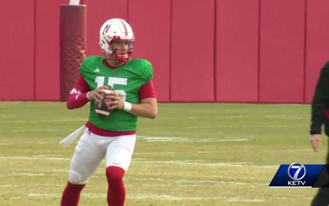 First look at QB Dylan Raiola, Nebraska football spring practice