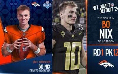 2024 NFL DRAFT RD 1 PK 12 BO NIX TO THE DENVER BRONCOS