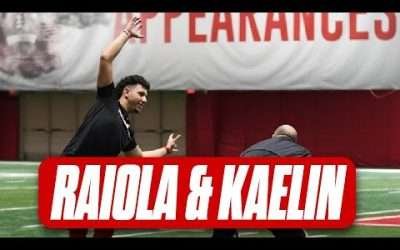 Nebraska Football QBs Dylan Raiola and Daniel Kaelin throw at Nebraska Pro Day I HuskerOnline I GBR