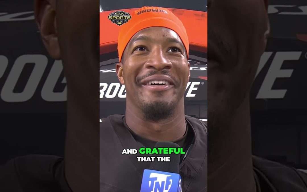 Browns QB, Jameis Winston, said “Victory comes from the Lord” ahead of their game against Steelers.