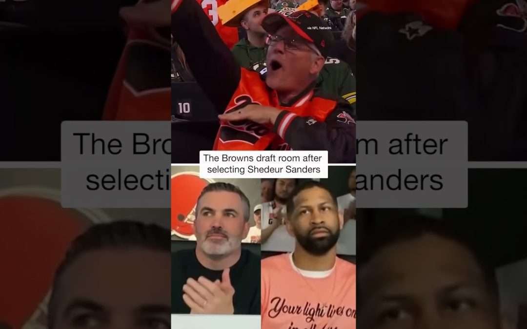 Browns draft room shortly after drafting Shedeur Sanders #nfl #shorts