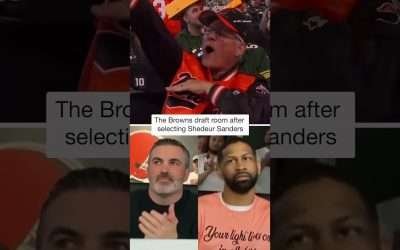 Browns draft room shortly after drafting Shedeur Sanders #nfl #shorts