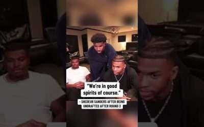 Shedeur Sanders after being undrafted through 3 rounds (via Shilo Sanders)