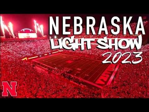 Nebraska Football Lightshow – Northern Illinios