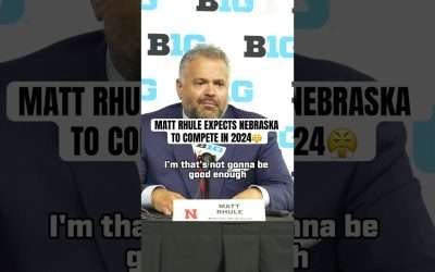 Matt Rhule expects the Huskers to compete in 2024 #GBR #Huskers #NebraskaFootball #HuskerNation