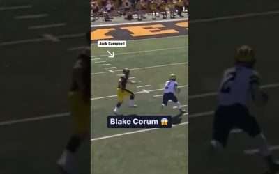 Blake Corum Makes Iowa Defender Miss for the Score | Big Ten Football