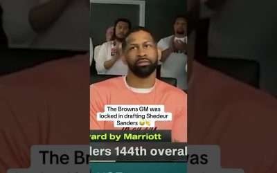 Andrew Berry reacts to the Browns drafting QB Shedeur Sanders