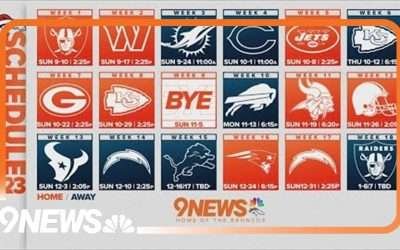 Broncos 2023 schedule announced