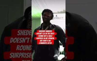 Shedeur Sanders doesn’t go in the first round not a huge surprise imo, but here’s his comments