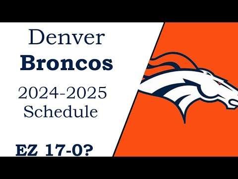 Broncos 2024-2025 NFL schedule! (all opponents for next season)