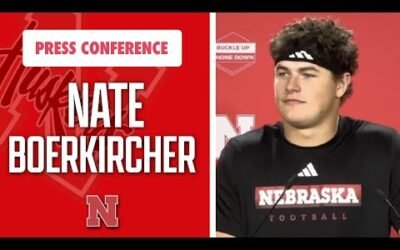 Nebraska Football TE Nate Boerkircher meets the media on Friday I Nebraska Huskers I GBR