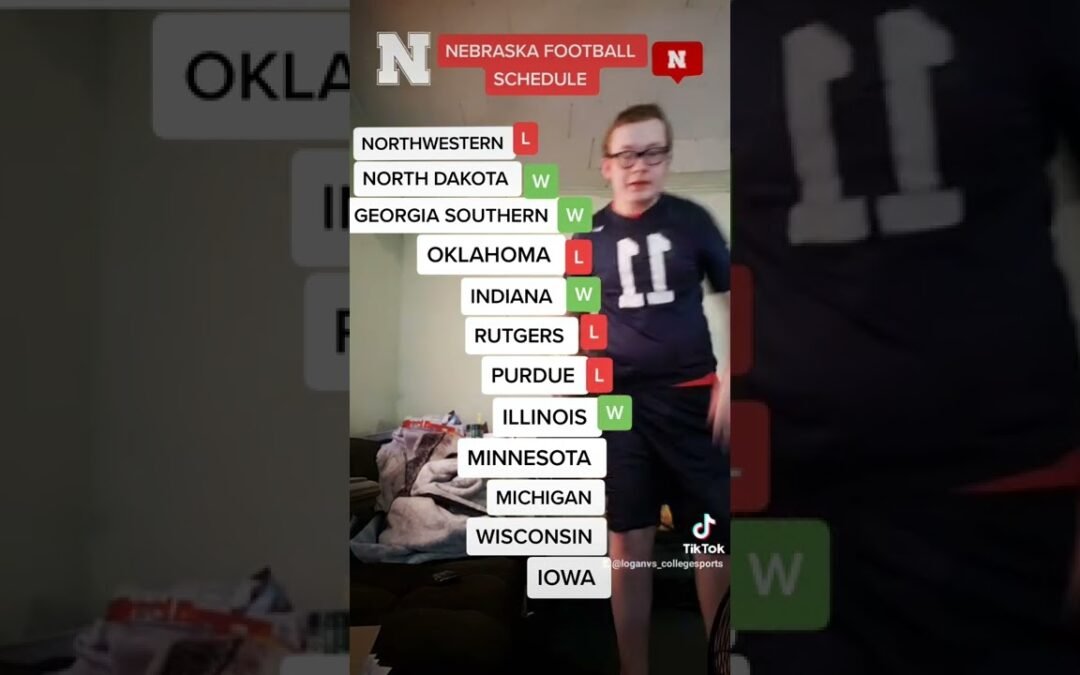 NEBRASKA FOOTBALL SCHEDULE