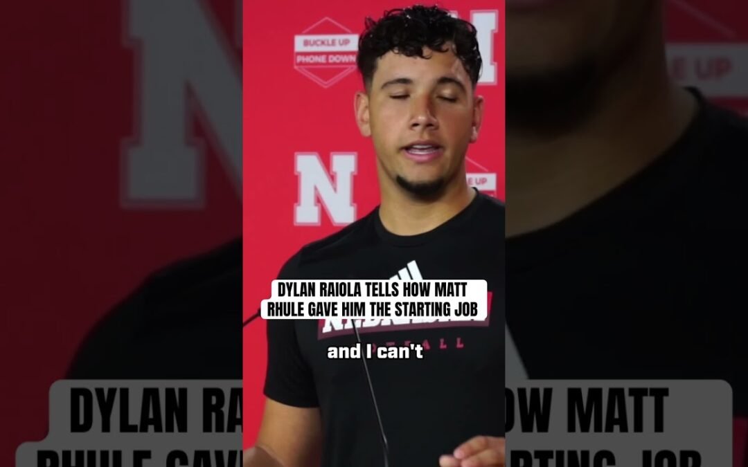 Matt Rhule kept it short when giving Dylan Raiola the starting job #huskers #gbr #nebraskafootball