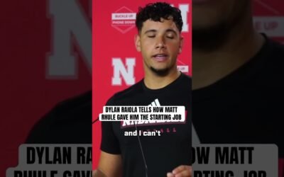 Matt Rhule kept it short when giving Dylan Raiola the starting job #huskers #gbr #nebraskafootball