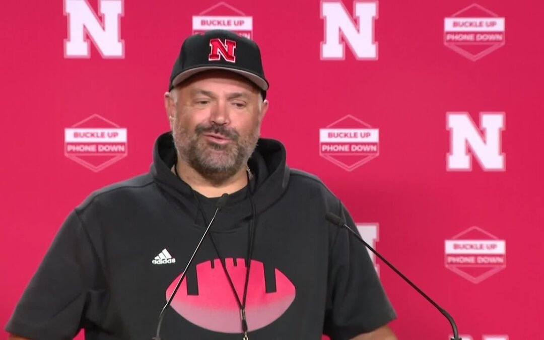 Nebraska football coach Matt Rhule discusses Teddy Prochazka's season-ending injury