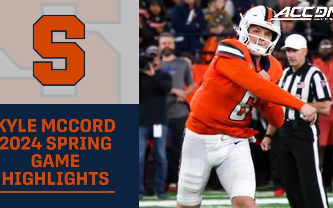 QB Kyle McCord Puts On A Show For Syracuse Fans