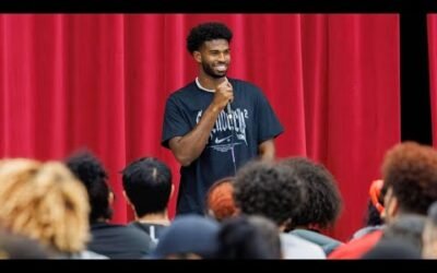 New Cleveland Browns QB Shedeur Sanders surprises student-athletes at John Marshall High School