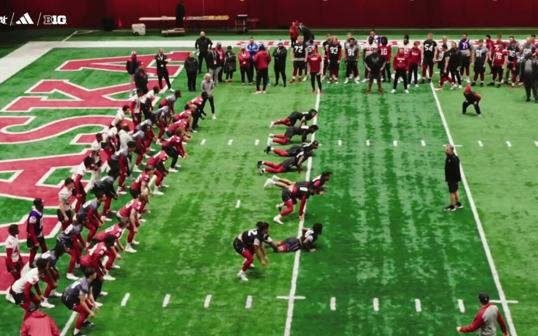 Stronger. Together. // Nebraska Football Mat Drills