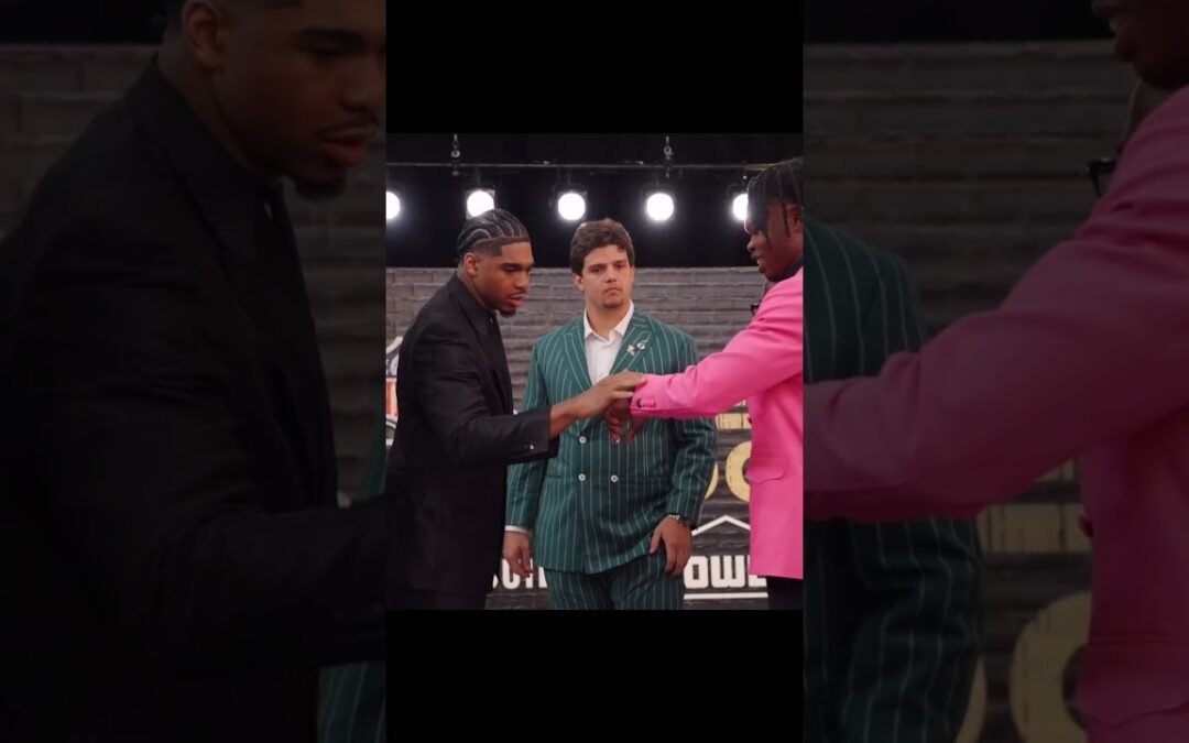 Travis Hunter Showing Love To Shedeur At The NFL DRAFT in Green Bay