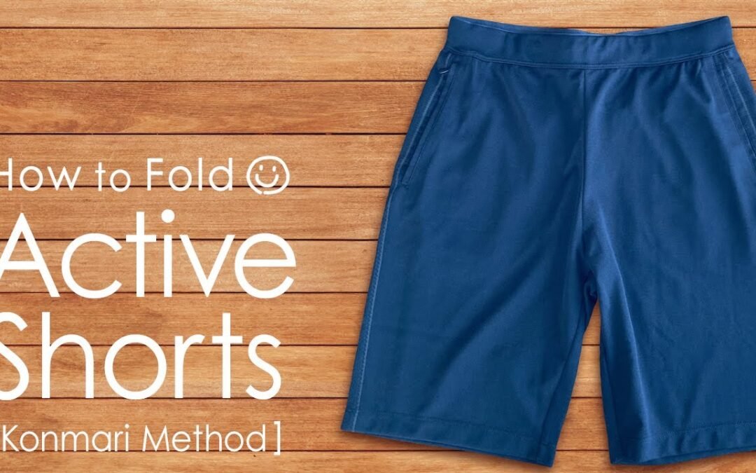 [KonMari Method] How to fold Active Shorts   -English edition-