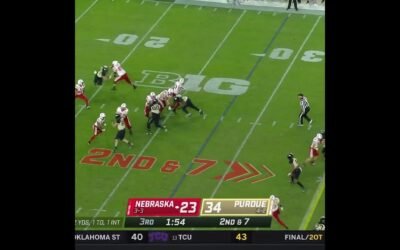 Nebraska WR Trey Palmer TD at Purdue | Big Ten Football