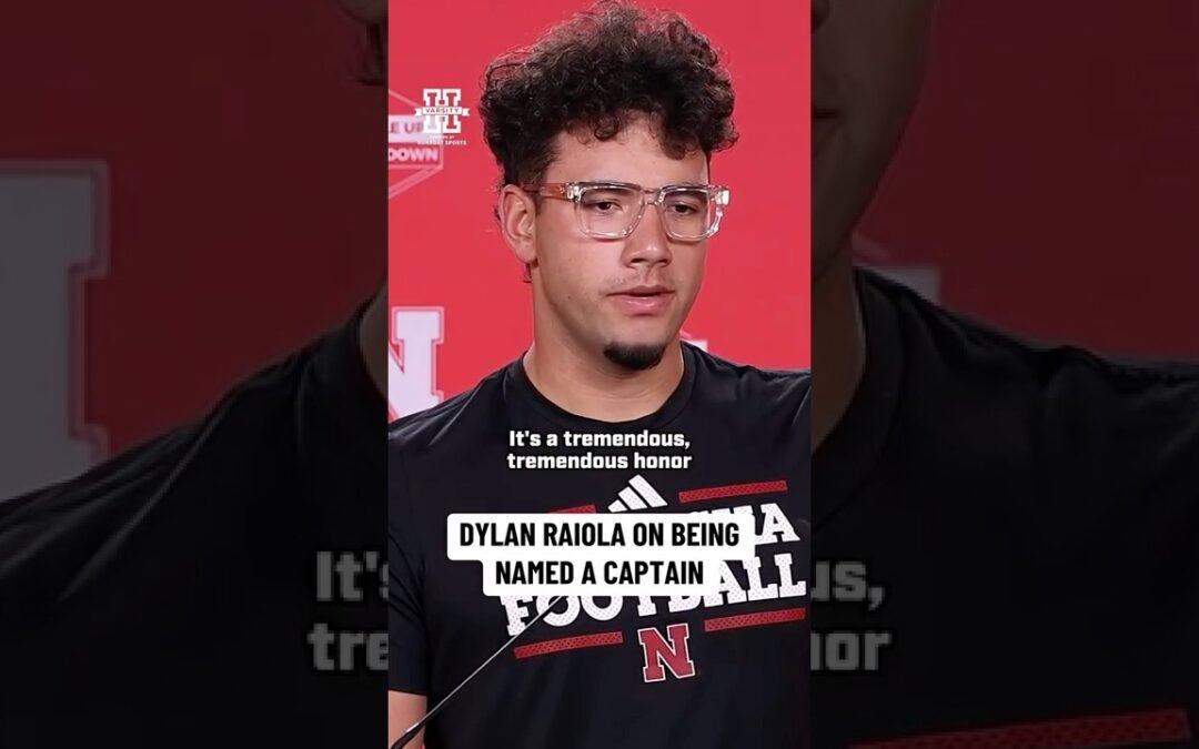 Dylan Raiola on being named a captain for Nebraska football | #GBR #Huskers