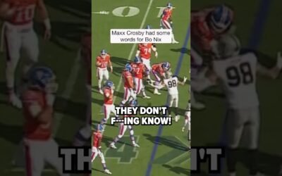 Maxx Crosby offering up some advice to the rookie QB Bo Nix #shorts