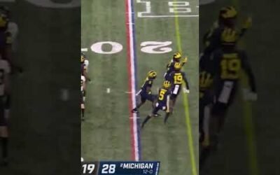 Michigan's Will Johnson Grabs His Second INT of the Night vs. Purdue | Big Ten Football Championship