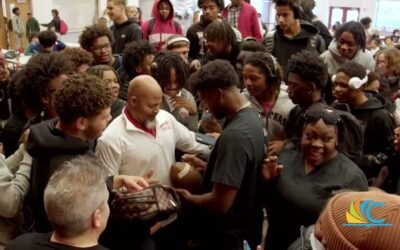 Shedeur Sanders visit to Cleveland’s John Marshall High School