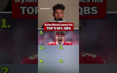 Dylan Raiola’s Top 5 NFL Quarterbacks | Cover 3 College Football #Shorts