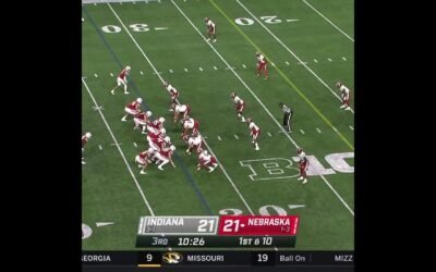 Indiana DB Bryant Fitzgerald INT at Nebraska | Big Ten Football