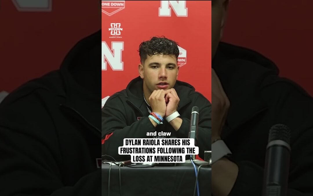 Dylan Raiola spoke to the media following the 24-6 loss at Minnesota. #nebraskafootball