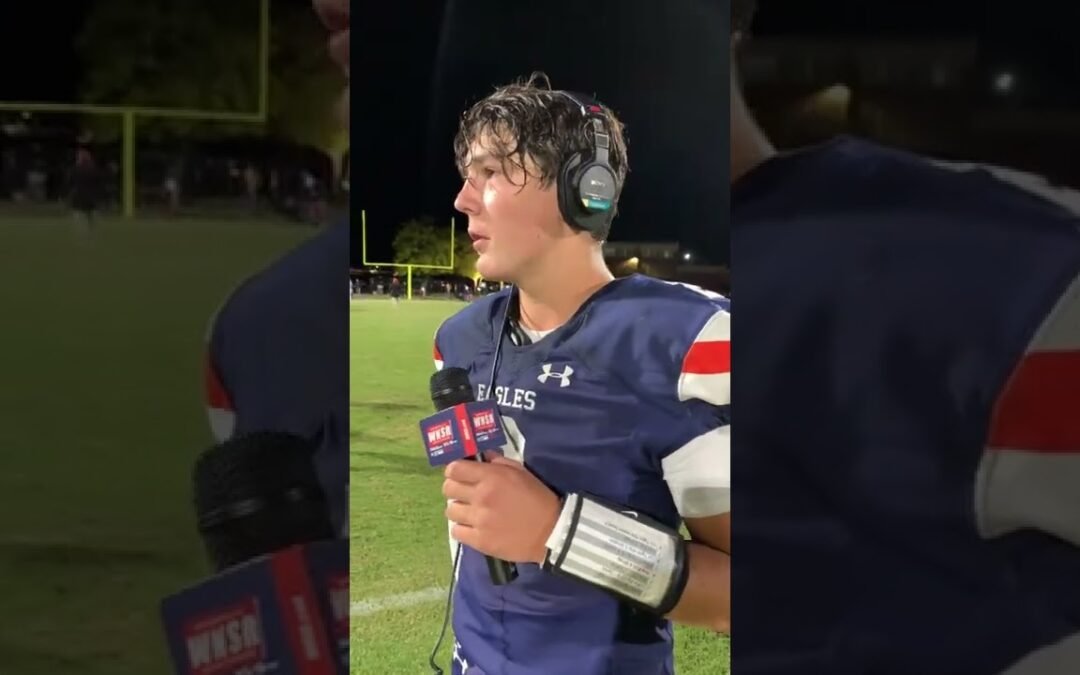 Davidson Academy @ Nashville Christian Football Post Game Interview with Jared Curtis QB