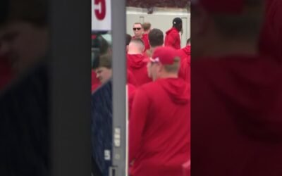 Nebraska football arrives in Kansas City