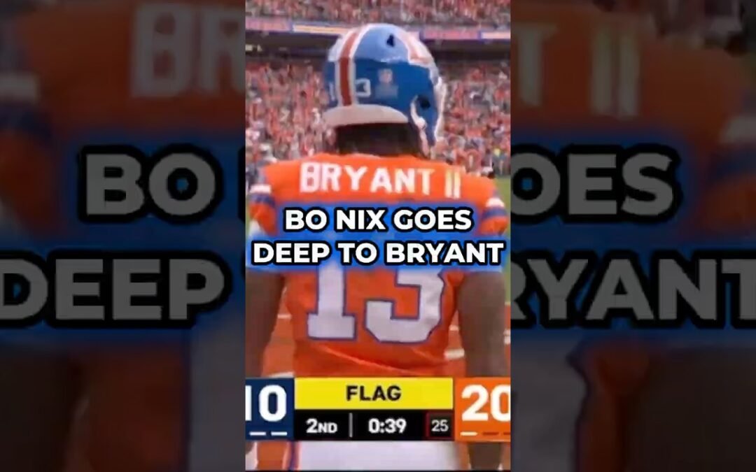 Bo Nix Goes Deep To Pat Bryant For The Touchdown #nfl #broncos #shorts