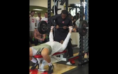Nebraska Football | Garrett Nelson – Pro Day Bench Press