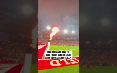 Nebraska football has quite the atmosphere for its night games… Does anyone do it better? #shorts